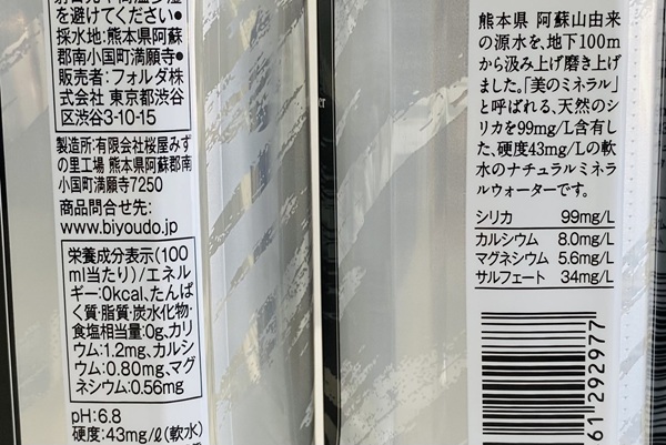 シリカ99成分表示