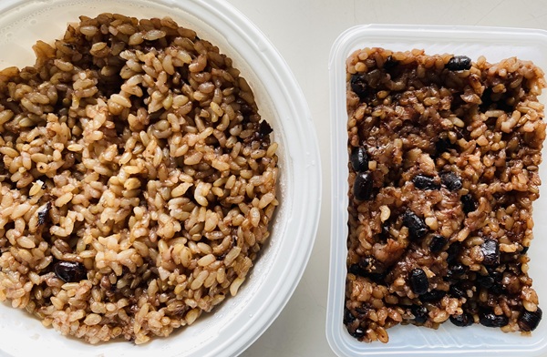 玄米パックご飯比較(結わえる・春日屋)