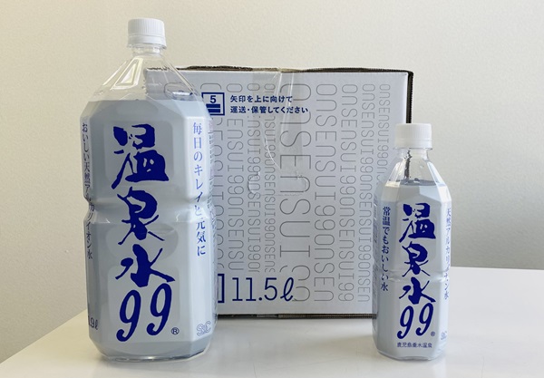温泉水99・500ml、1.9L、11.5L・２