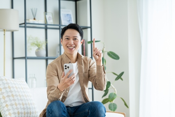 ポイント・まとめ・メリット・提案の男性
